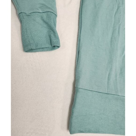 Athleta Purana V-Neck Wrap Sweatshirt Mint Medium - Picture 7 of 8